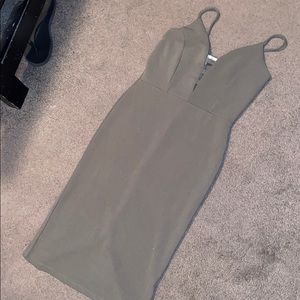 Olive green dress